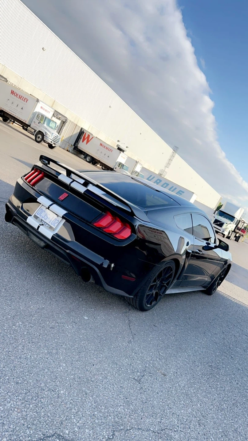 Ford Mustang Coupe Black with White Stripes - photo 4