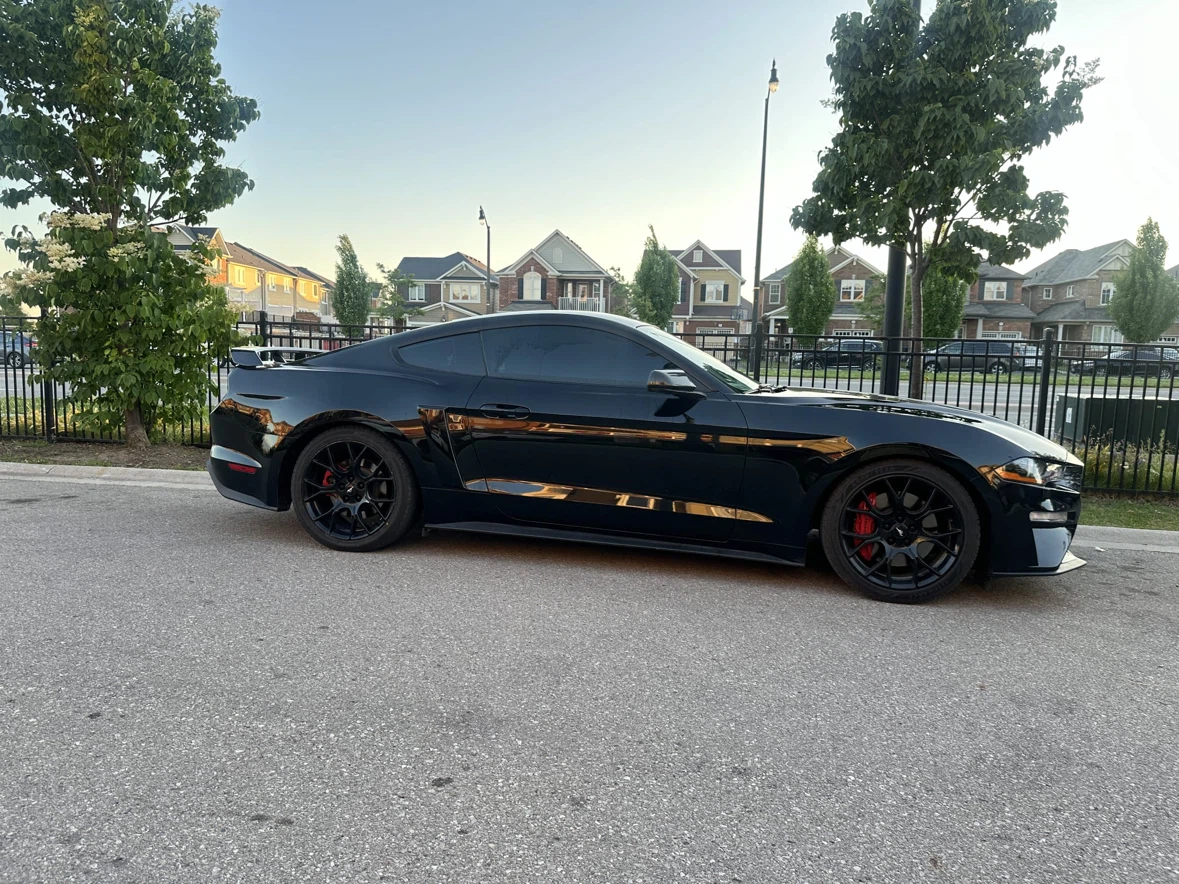 Ford Mustang Coupe Black with White Stripes - photo 5