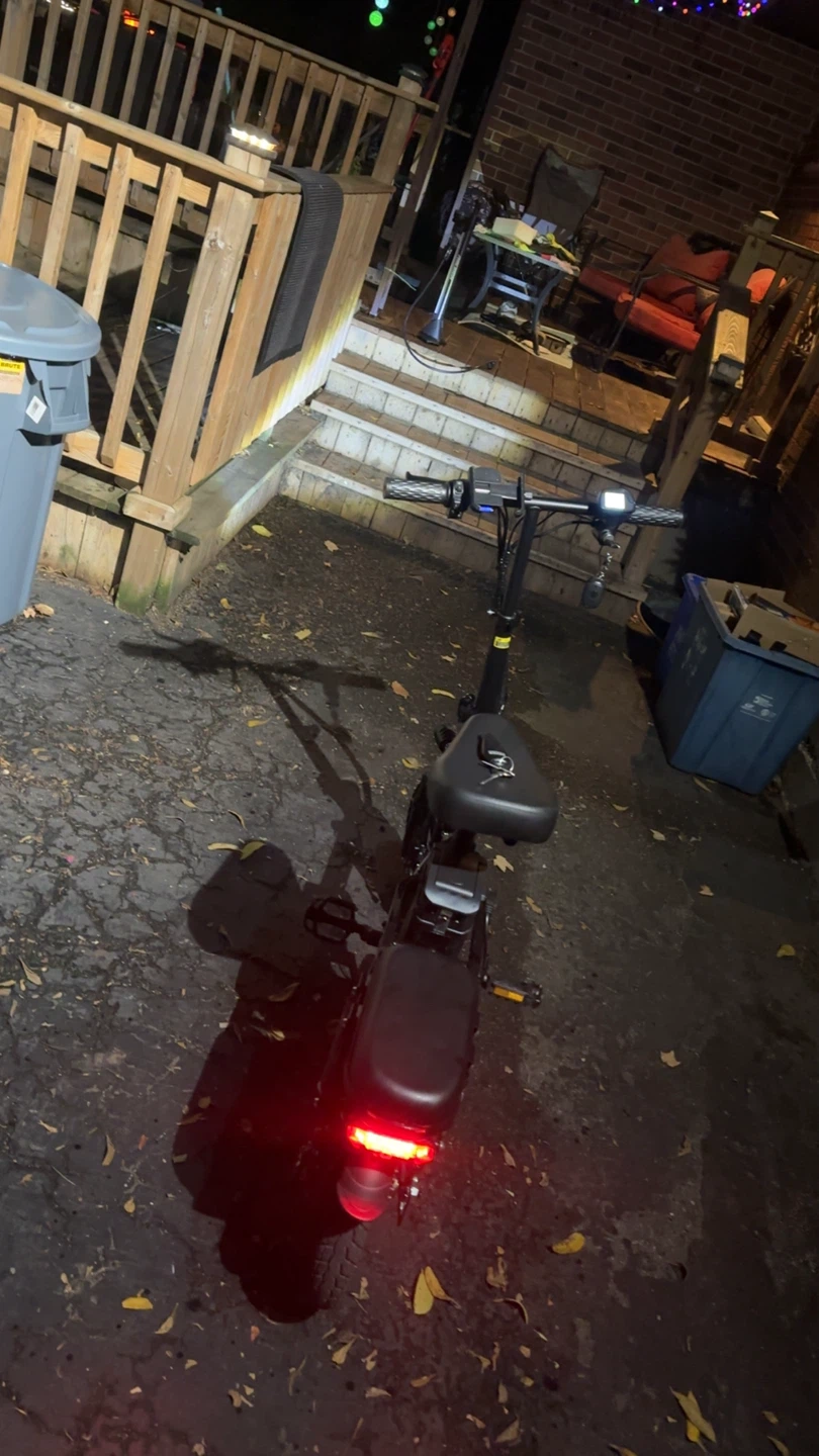 Electric bicycle in black