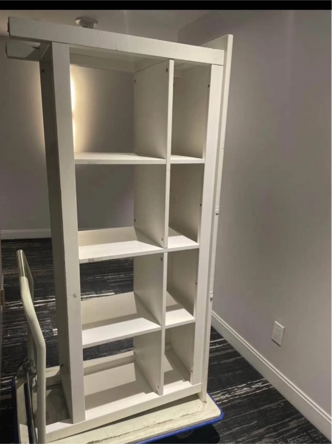 White 8-Cube Storage Shelf