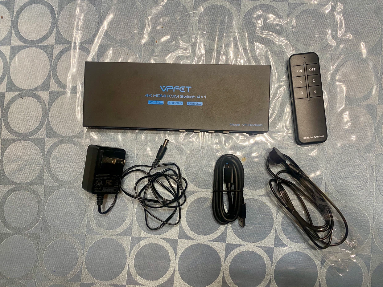 VPFET 4K HDMI KVM Switch 4x1 VP-SW240 - photo 3