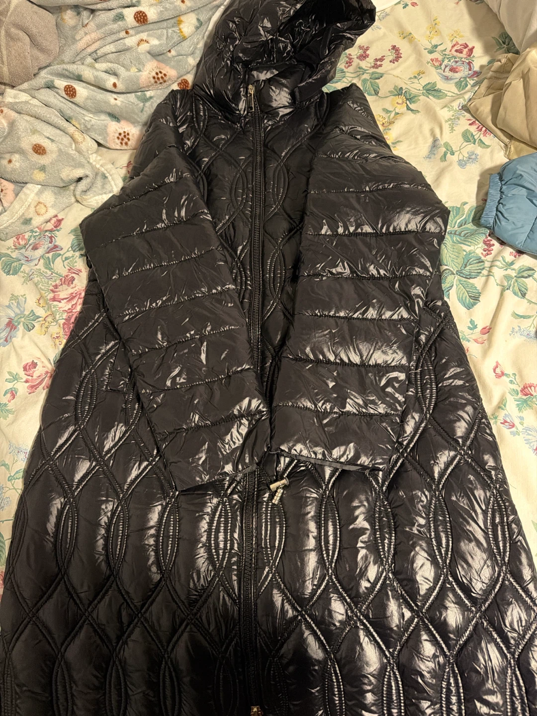Black Quilted Puffer Jacket