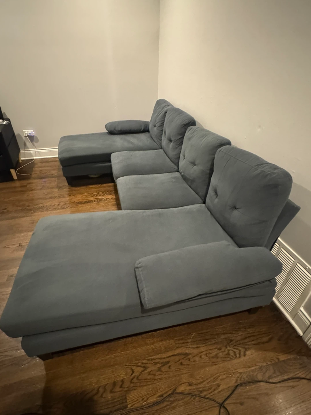 Gray U-Shaped Sectional Sofa - photo 2