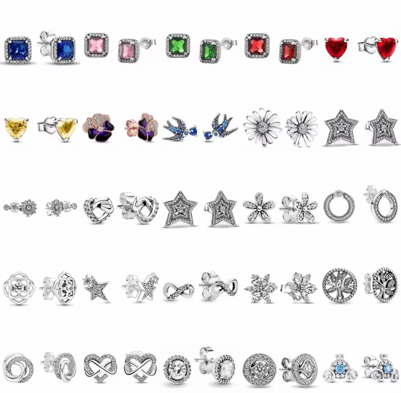 Pandora Stud Earrings Assorted Collection