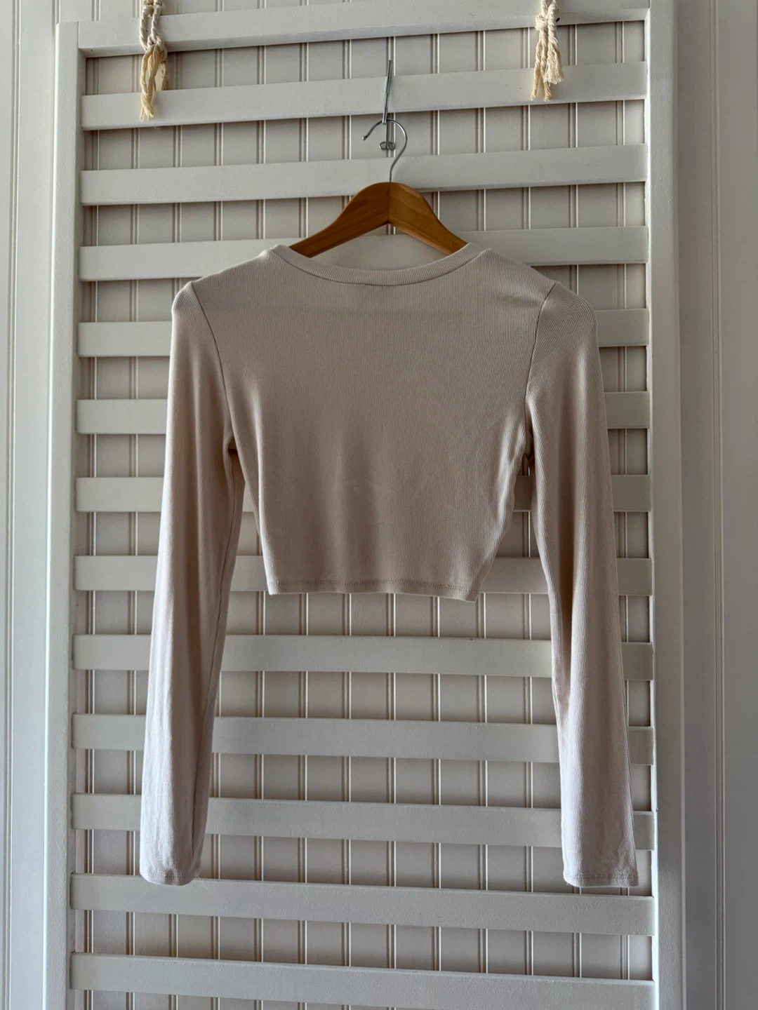 Princess Polly Ribbed Long Sleeve Crop Top - photo 2