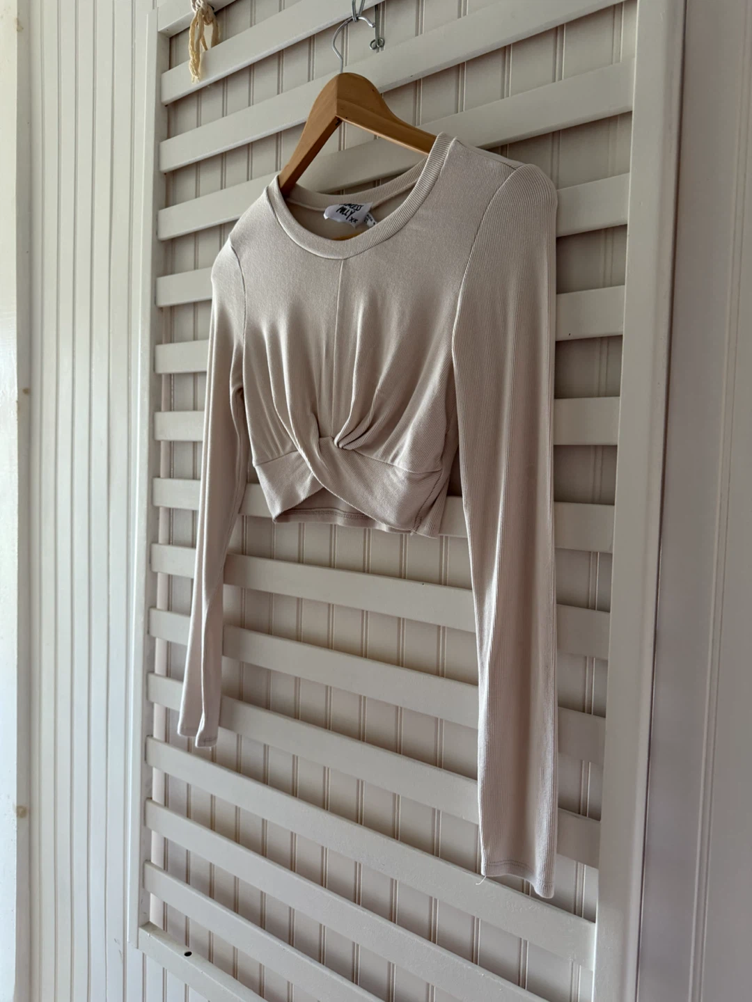 Princess Polly Ribbed Long Sleeve Crop Top - photo 4
