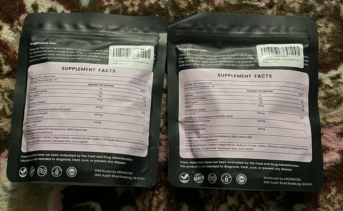 Ardoracon Premium Feminine Balance Gummies 2 Pack - photo 2