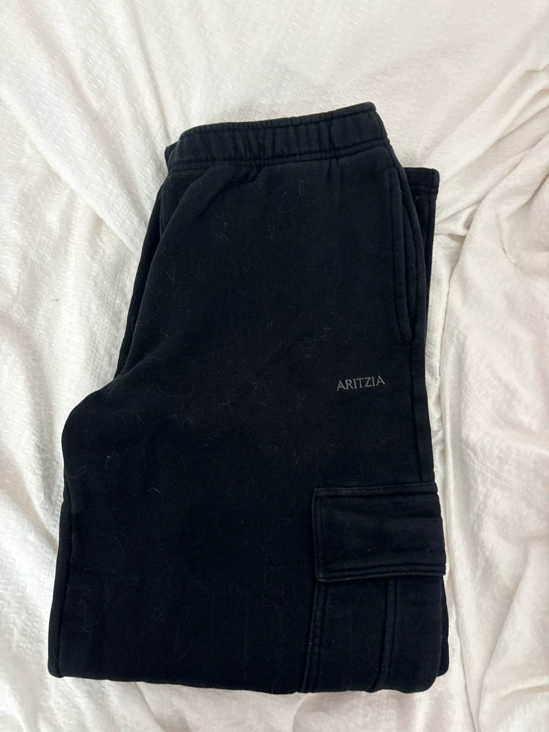 Aritzia Black Cargo Sweatpants
