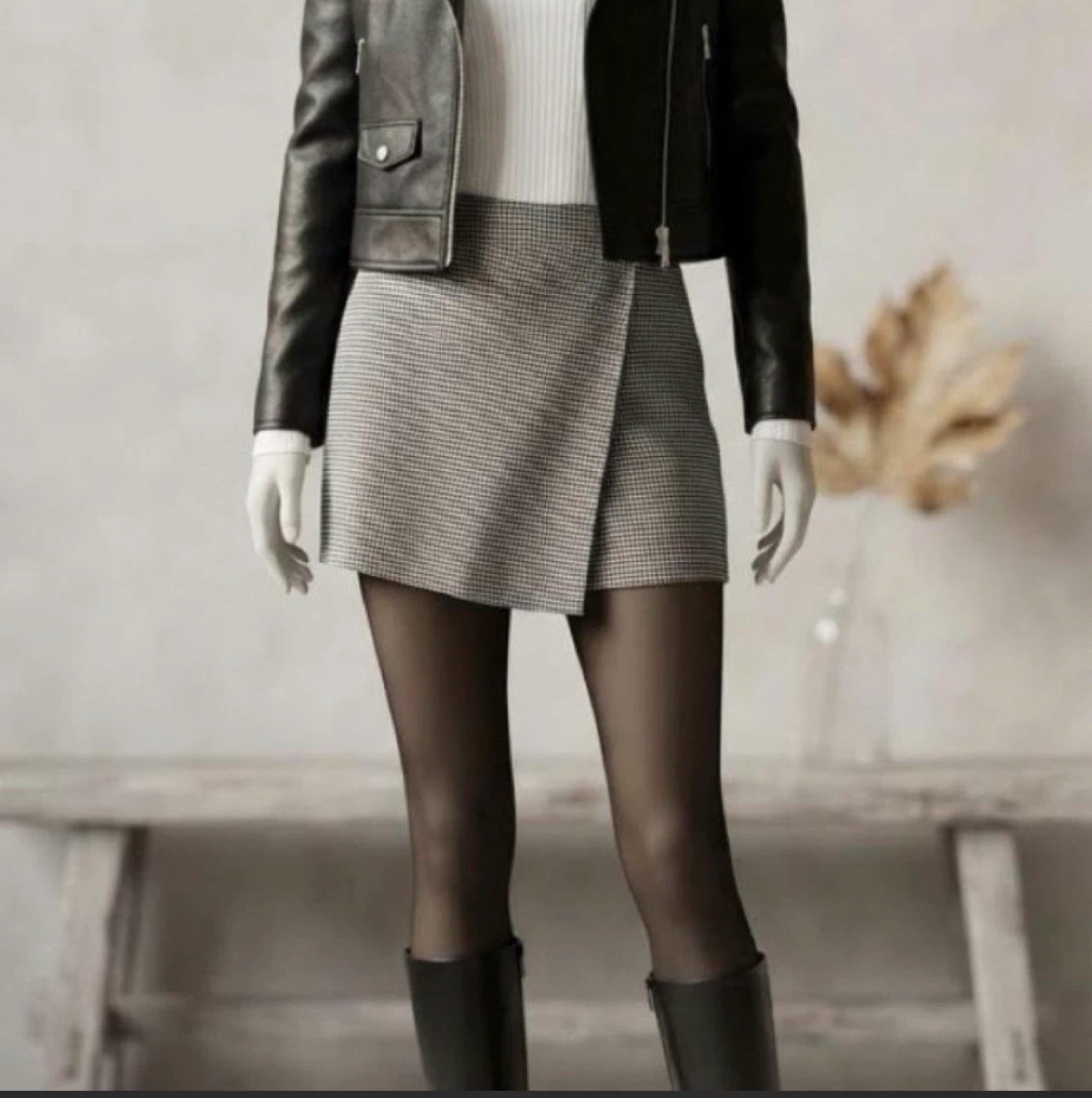 Gingham Check Skort
