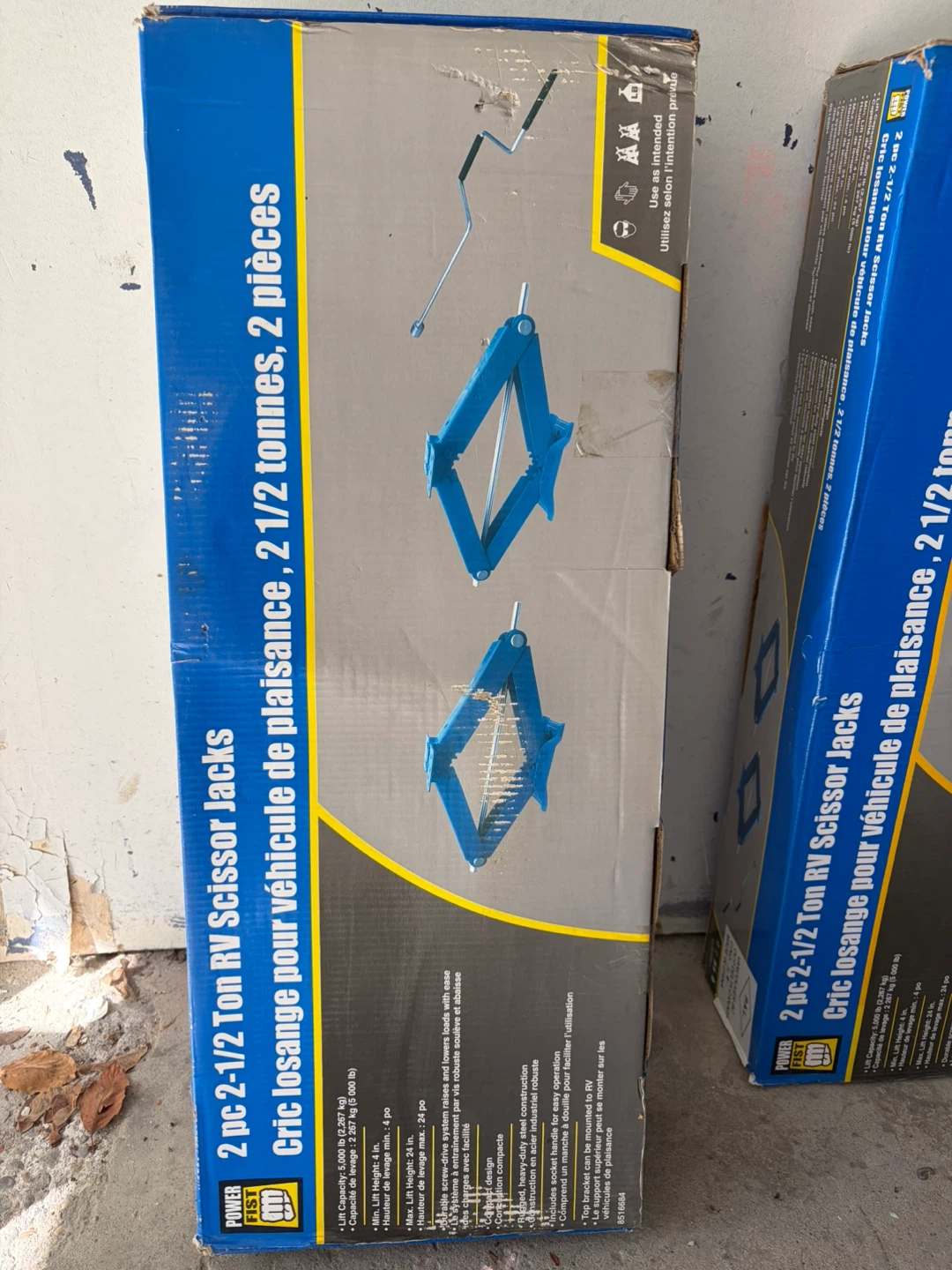 Power Fist 2-1/2 Ton RV Scissor Jacks
