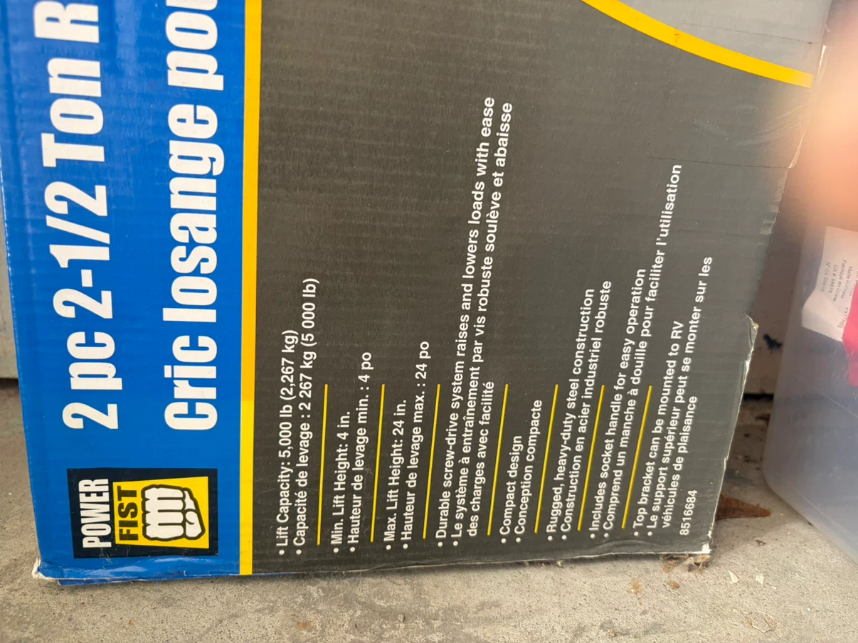 Power Fist 2-1/2 Ton RV Scissor Jacks - photo 2