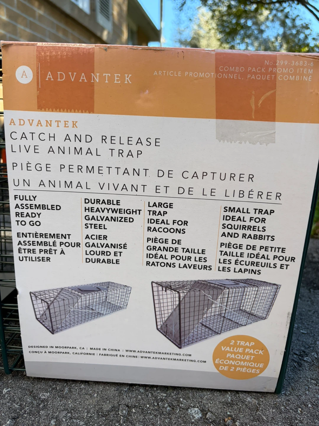 Advantek Live Animal Trap 2-Pack - photo 4