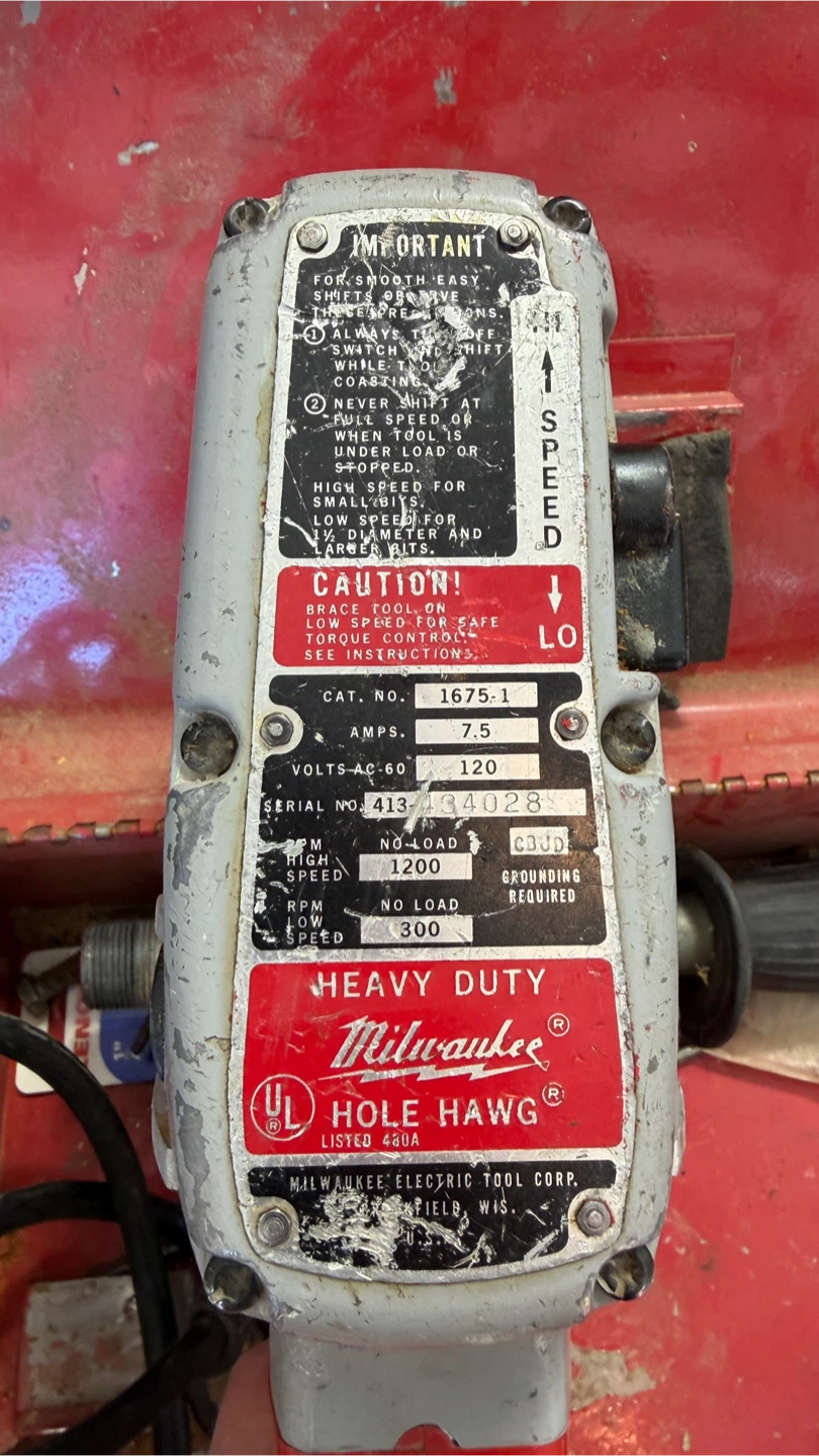 Milwaukee Hole Hawg Heavy Duty Drill - photo 3