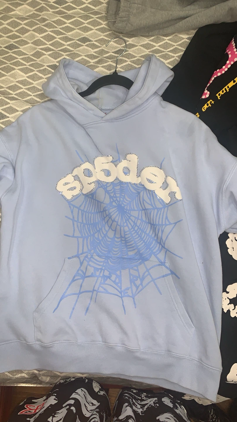 SP5DER Light Blue Hoodie