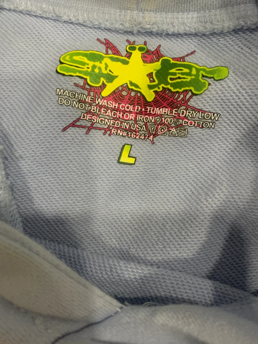 SP5DER Light Blue Hoodie - photo 2