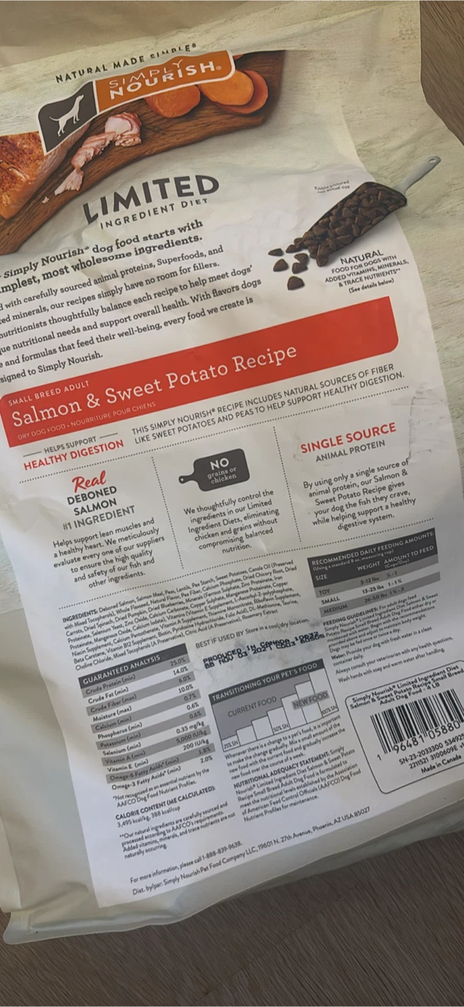 Simply Nourish Limited Ingredient Salmon & Sweet Potato Dog Food - photo 2