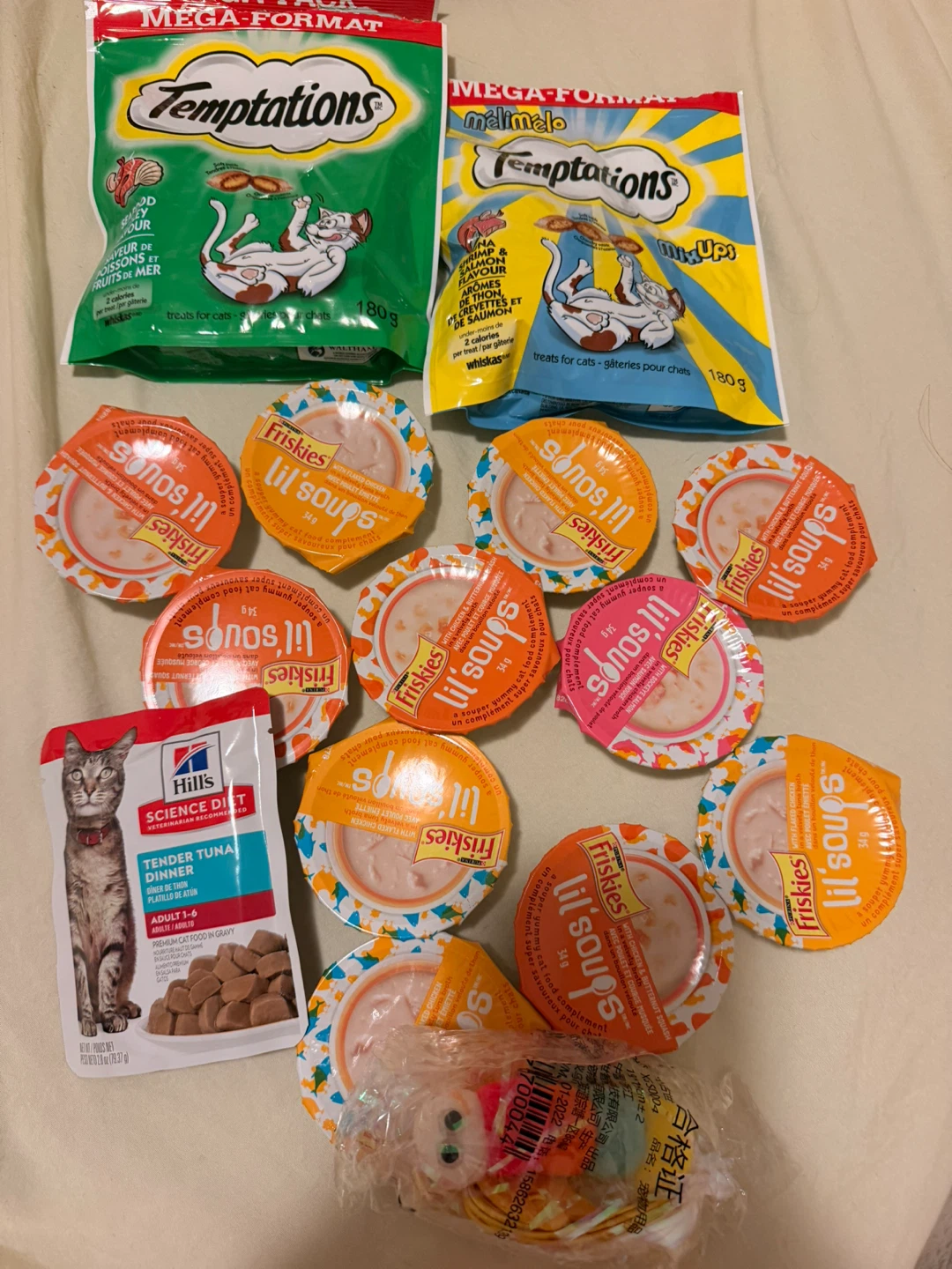 Assorted Cat Treats and Food Bundle