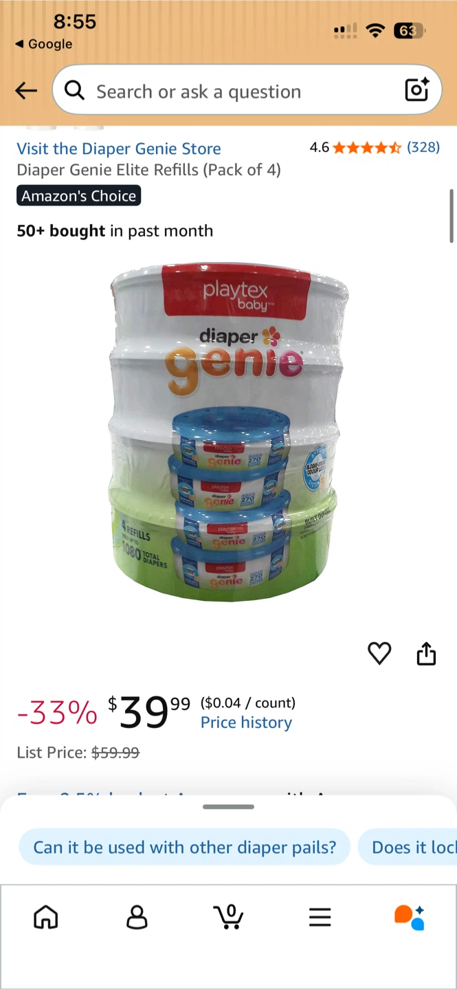Diaper Genie and 4-Pack Refills - photo 4