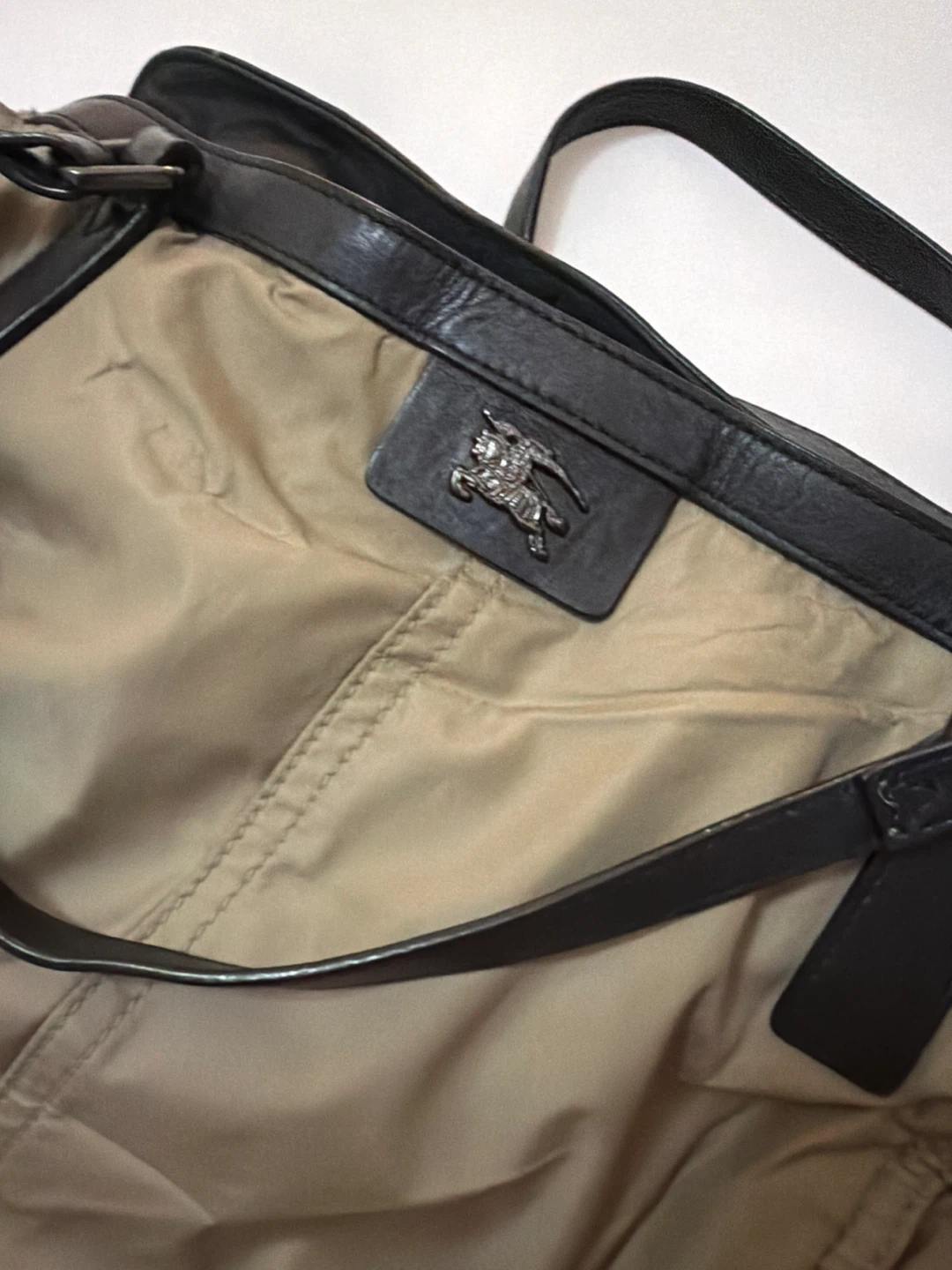 Burberry Nylon Shoulder Bag - photo 2