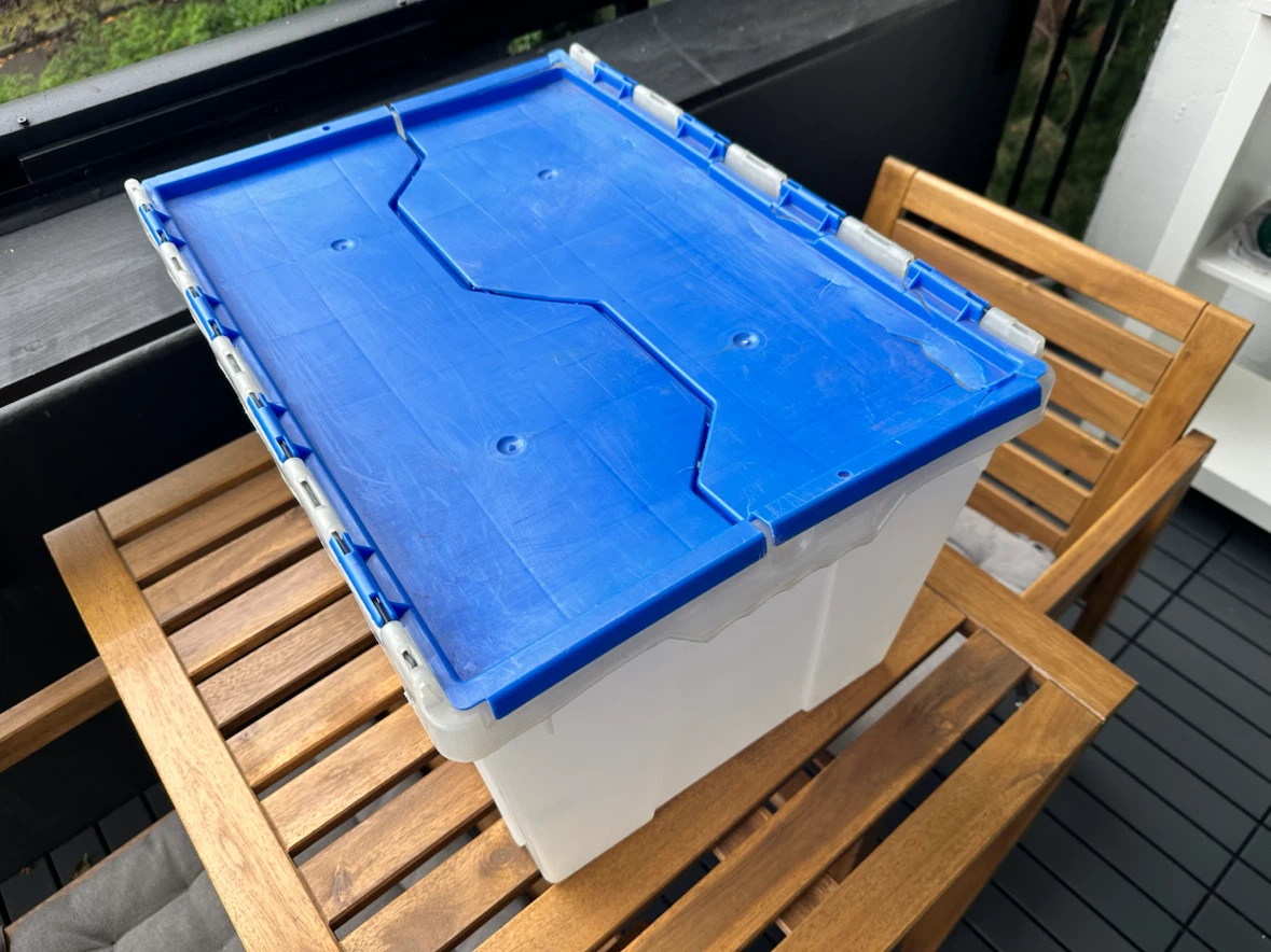 Plastic Storage Bin with Lid
