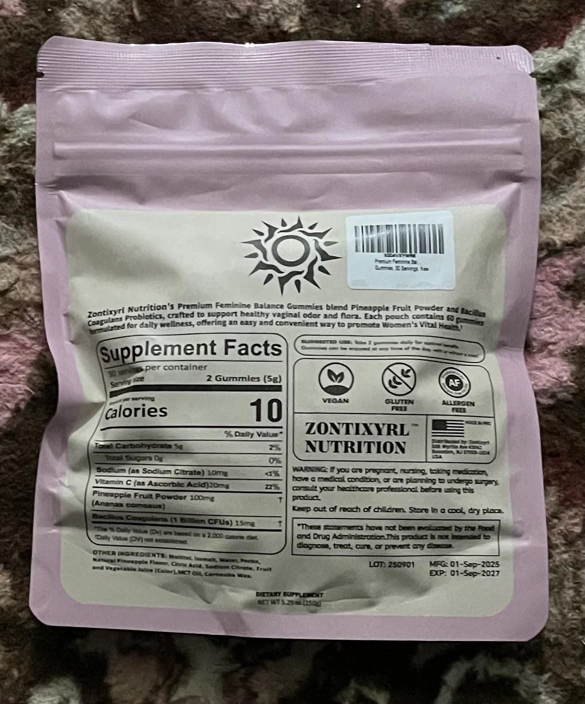 Zontixyrl Premium Feminine Balance Gummies - photo 2