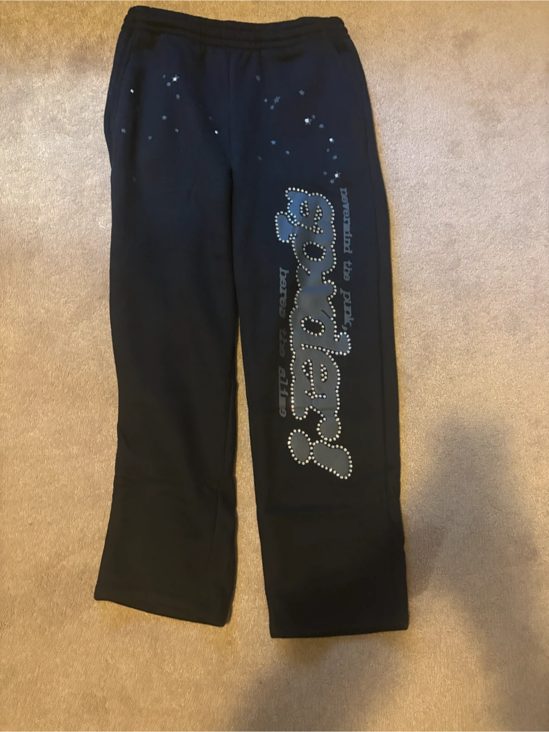 Sp5der Black Sweatpants