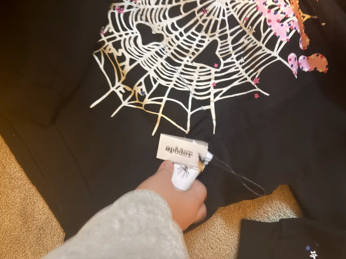 Sp5der Black Hoodie Large - photo 2