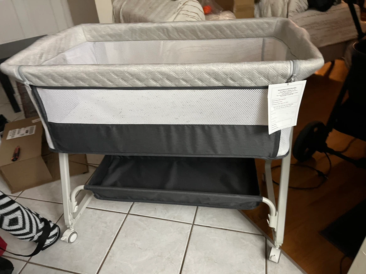 Baby Bassinet with Storage Basket