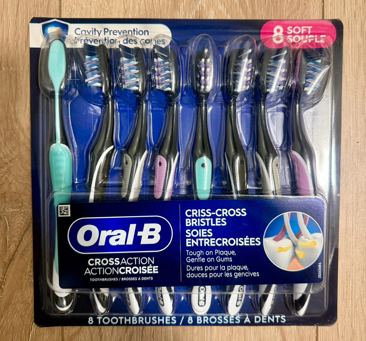 Oral b cross action soft toothbrush