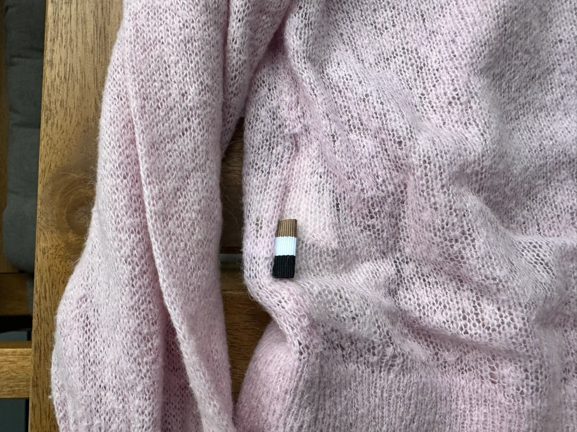 BOSS Light Pink Mock Neck Sweater - photo 5