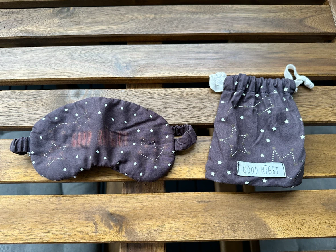 Good Night Sleep Mask with Matching Pouch