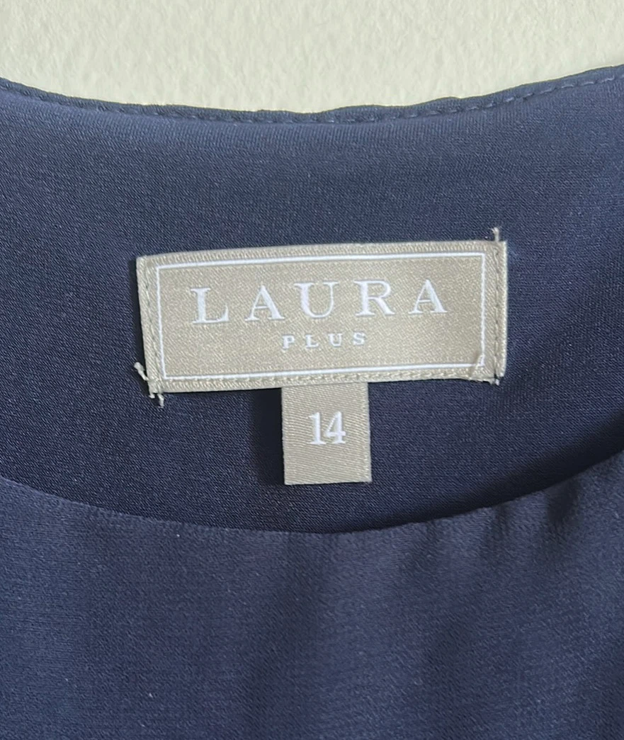 Laura Plus Navy Dress Size 14 - photo 3