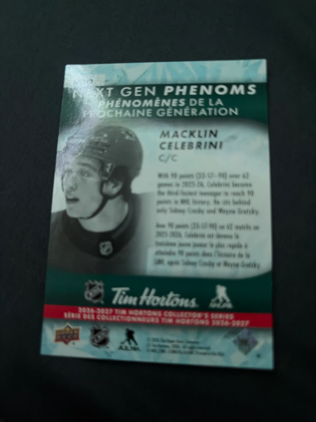 Tim Hortons 26/27 hockey cards - photo 2