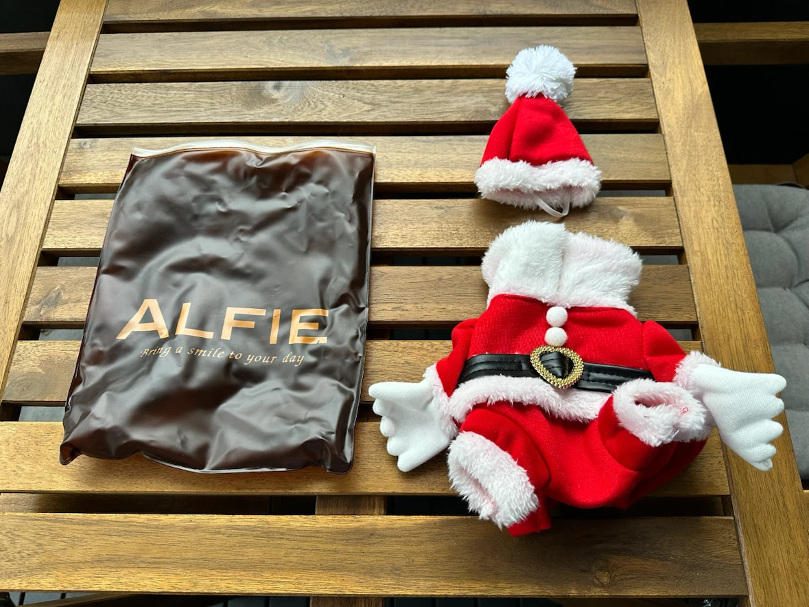 Alfie Santa Pet Costume Set size extra small