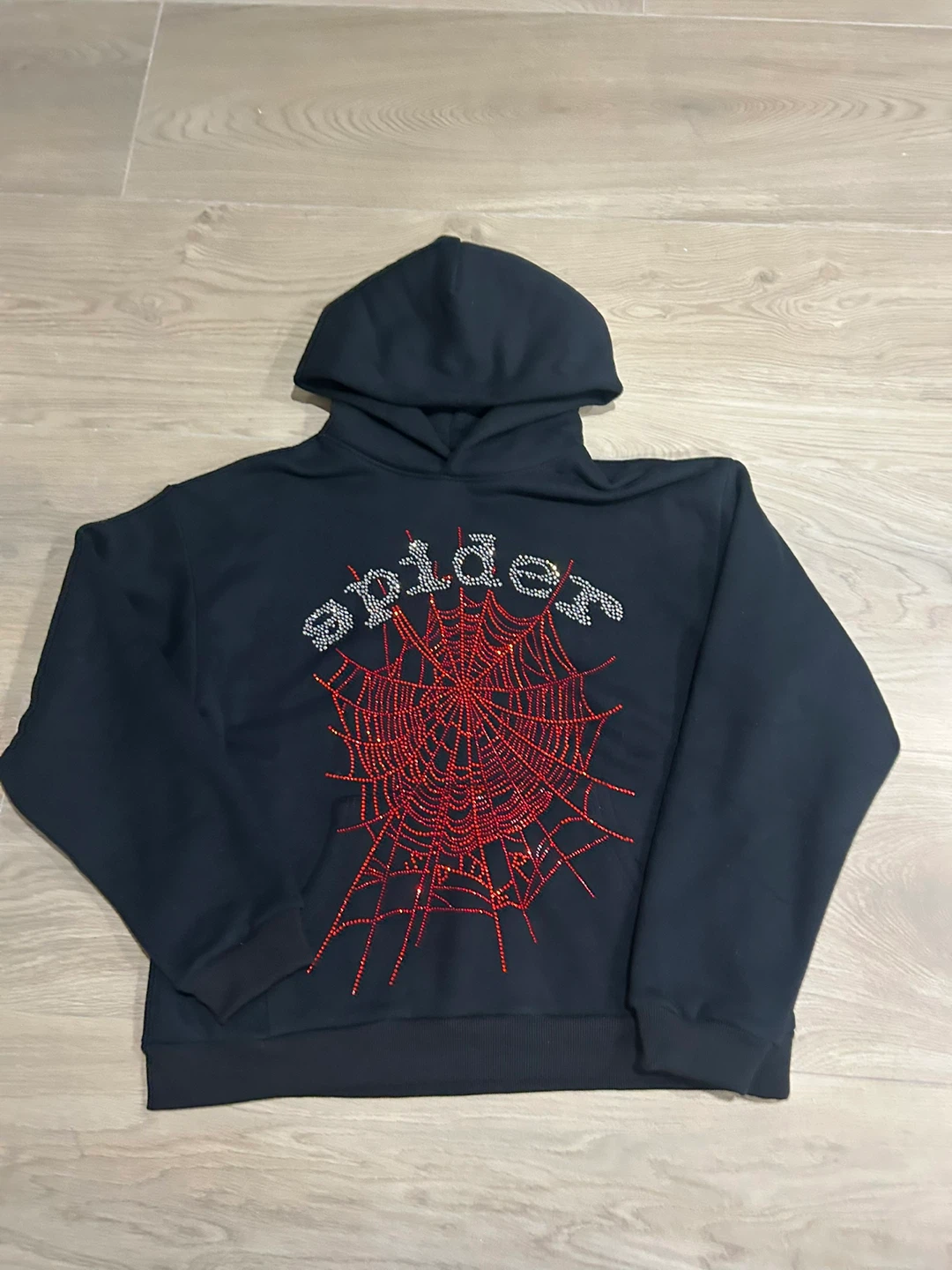 Spider Worldwide Hoodie Black Size Large