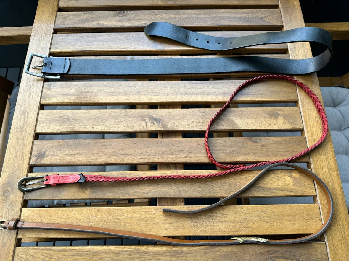 Set of 3 Leather Belts