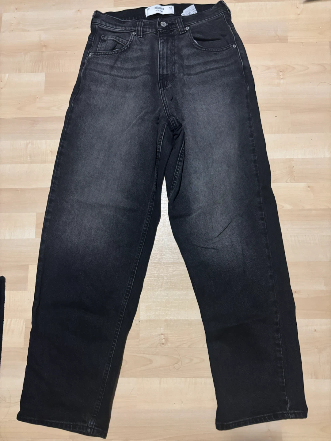Hollister black denim skater baggy jeans