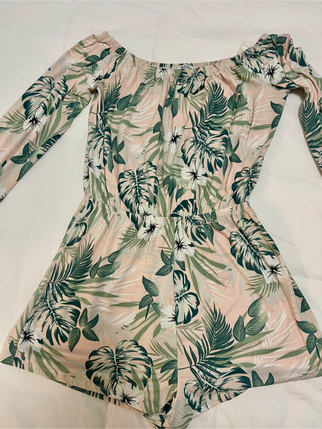 Tropical off shoulder romper - photo 2