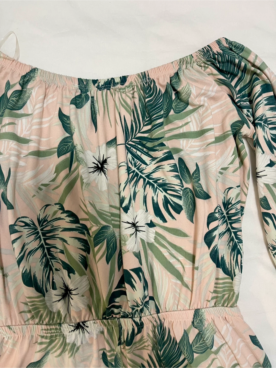 Tropical off shoulder romper - photo 4