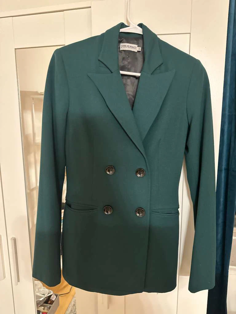 Types of Beauty Double Breasted Blazer