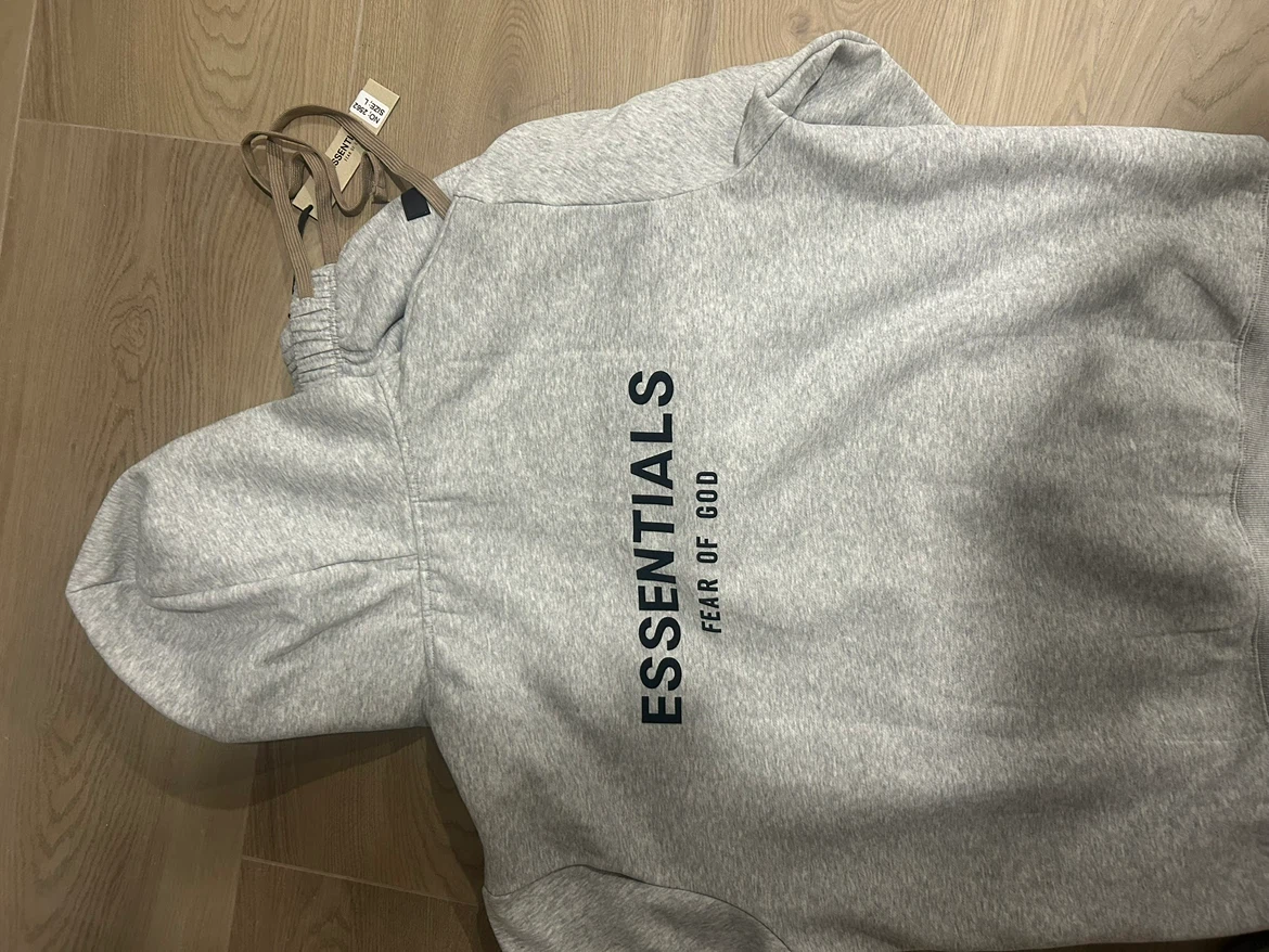 Essentials Fear of God Grey Hoodie and Sweatpants Set - photo 2