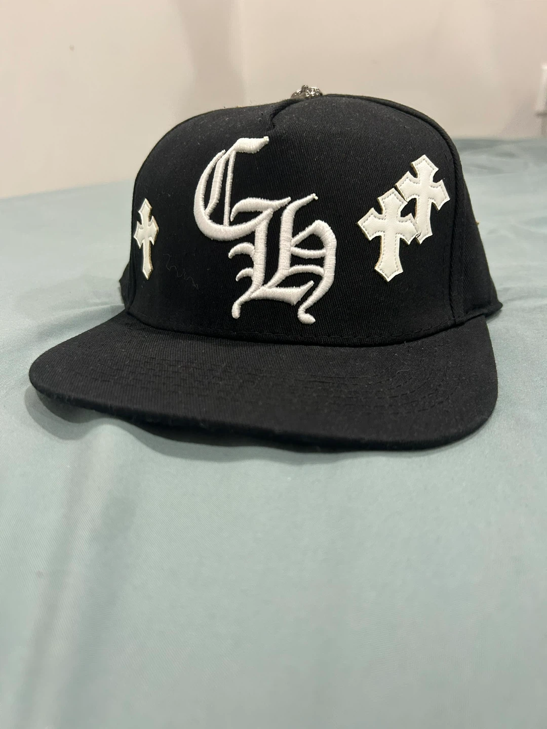 Chrome Hearts Black Cross Patch Cap
