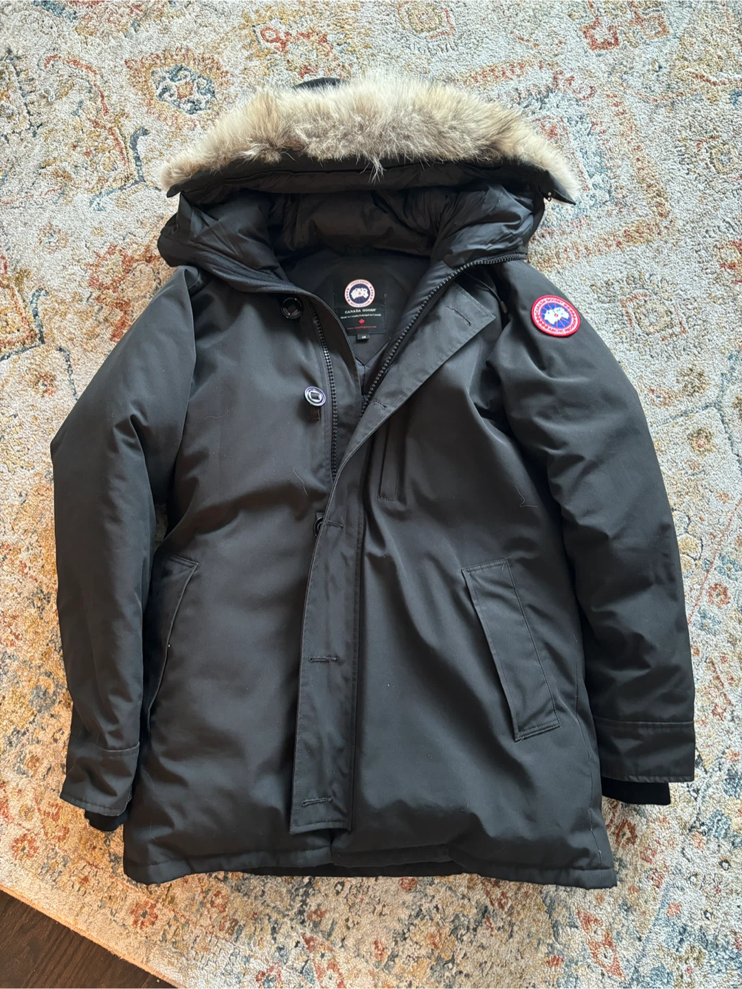 Canada Goose Chateau Parka w/ Coyote Fur – Men's Large (Black)