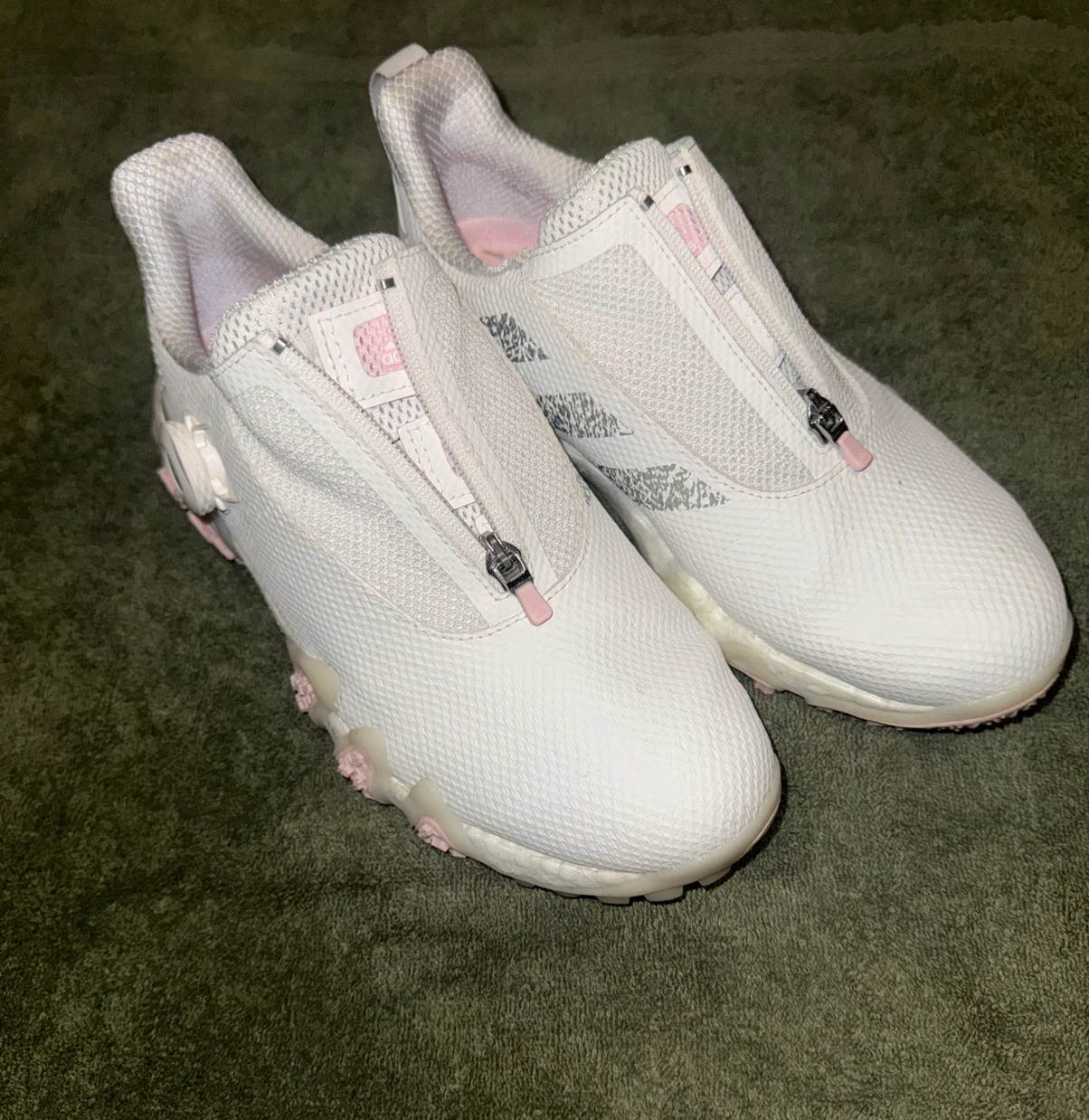 Adidas White BOA Golf Shoes