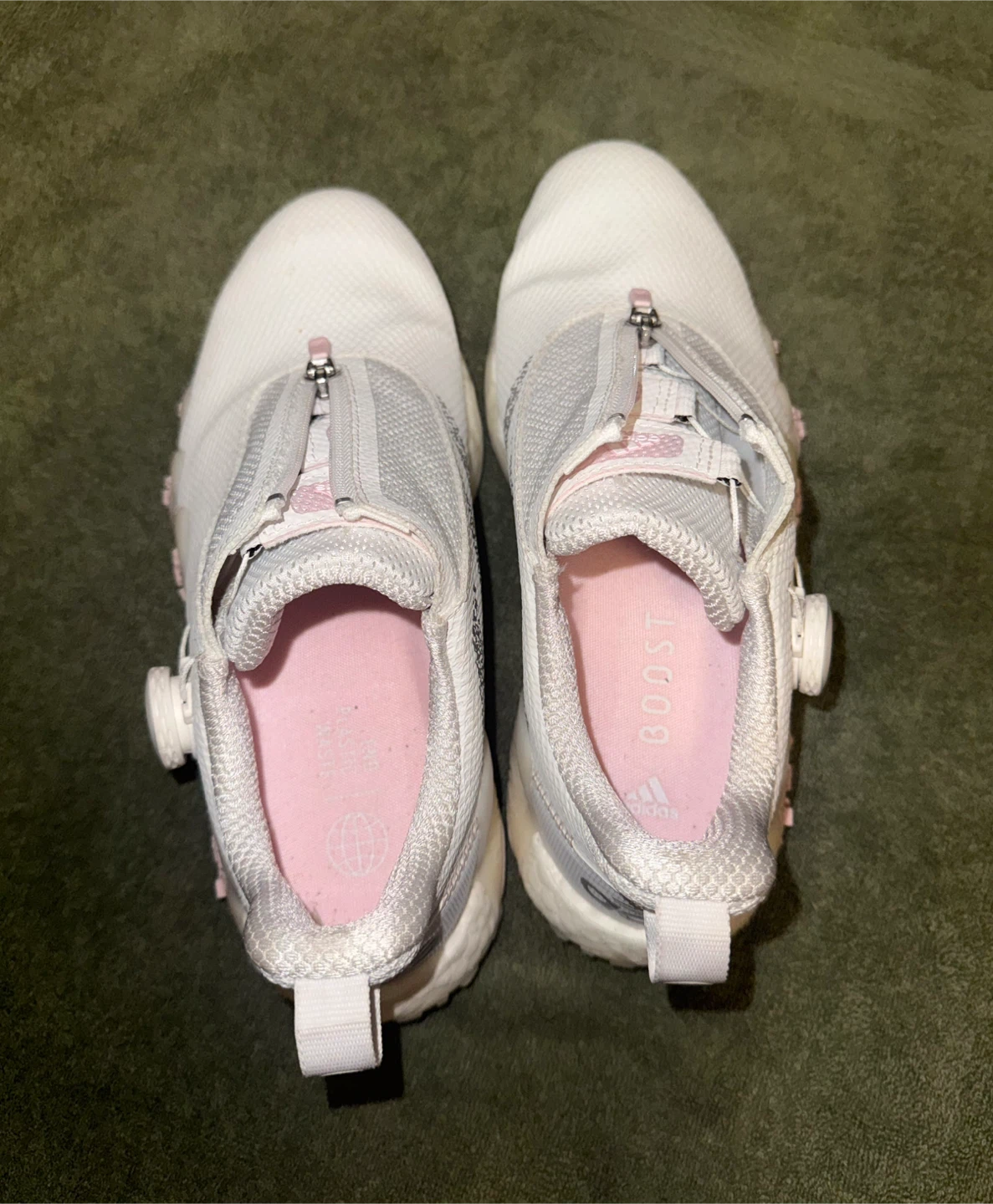 Adidas White BOA Golf Shoes - photo 2