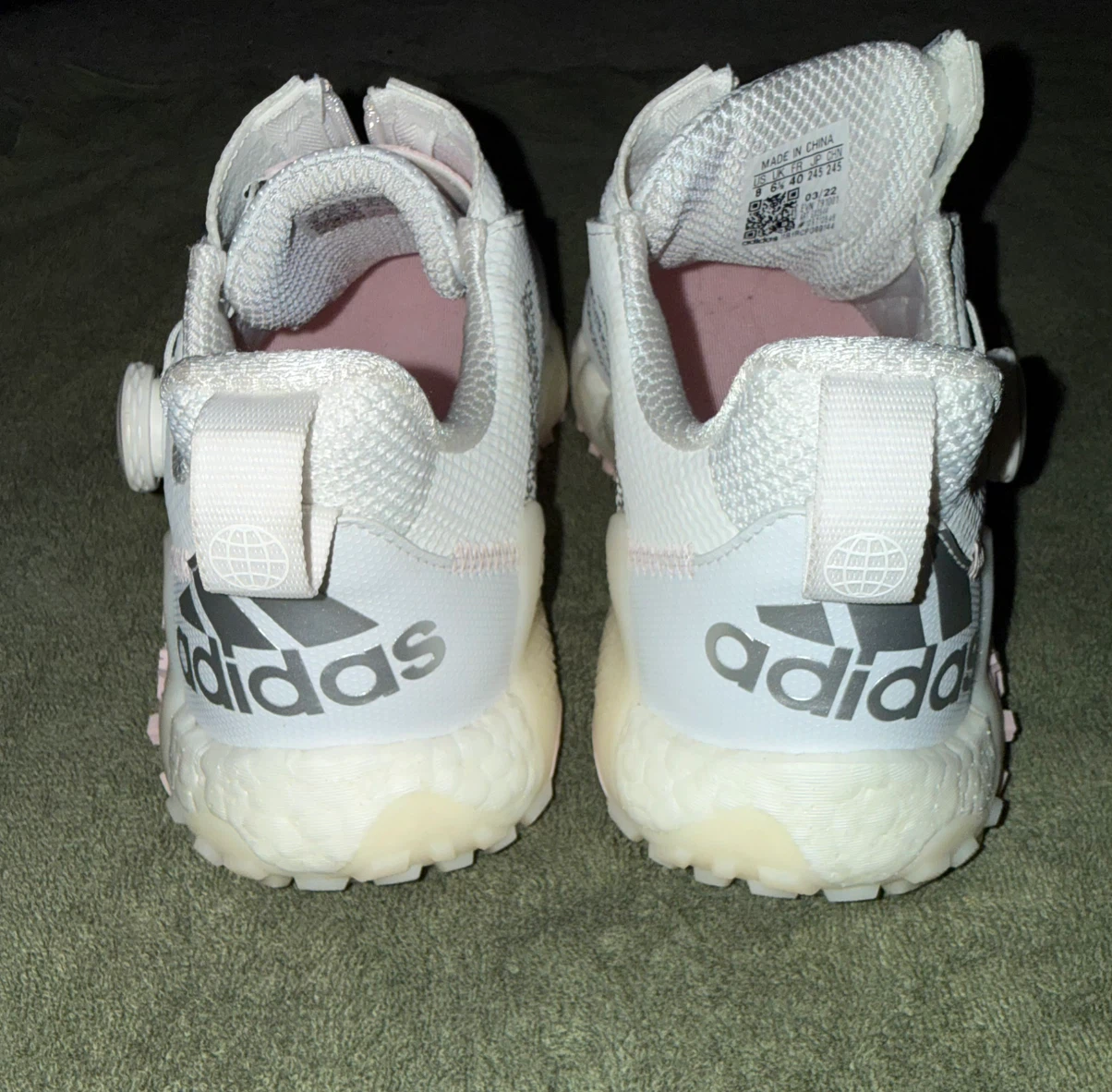 Adidas White BOA Golf Shoes - photo 3