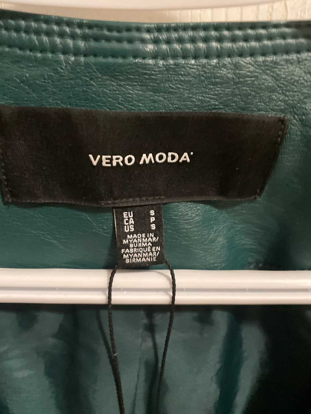 Vero Moda Green Faux Leather Jacket - photo 2