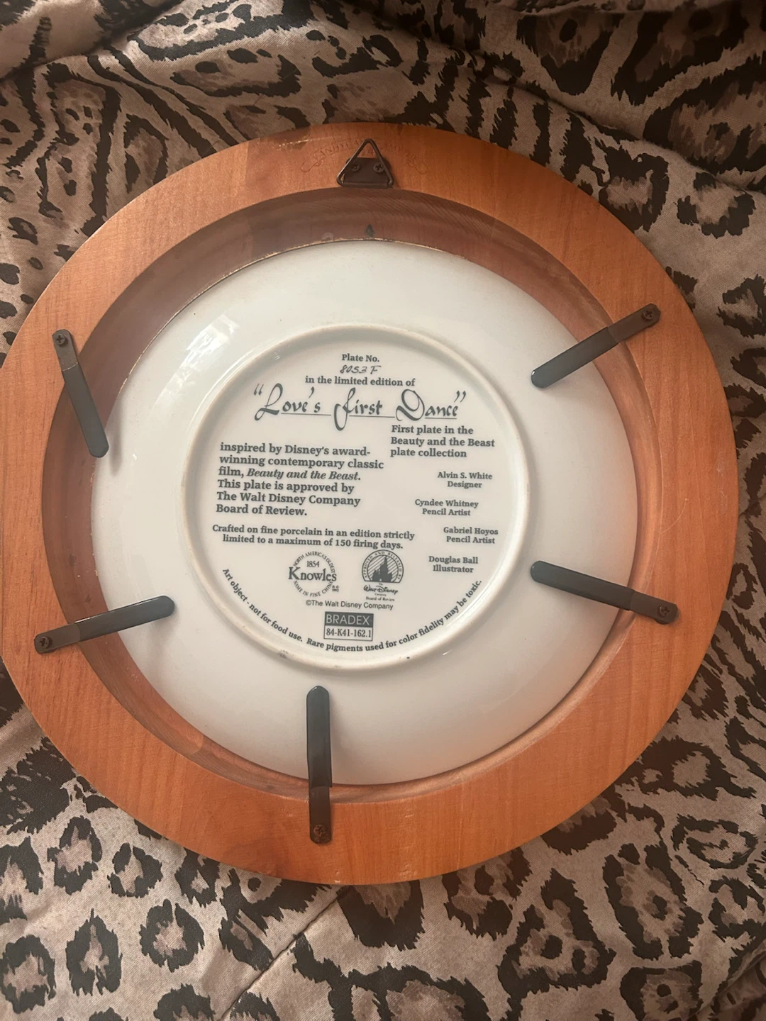 Knowles Beauty and the Beast Decorative Plate - photo 2