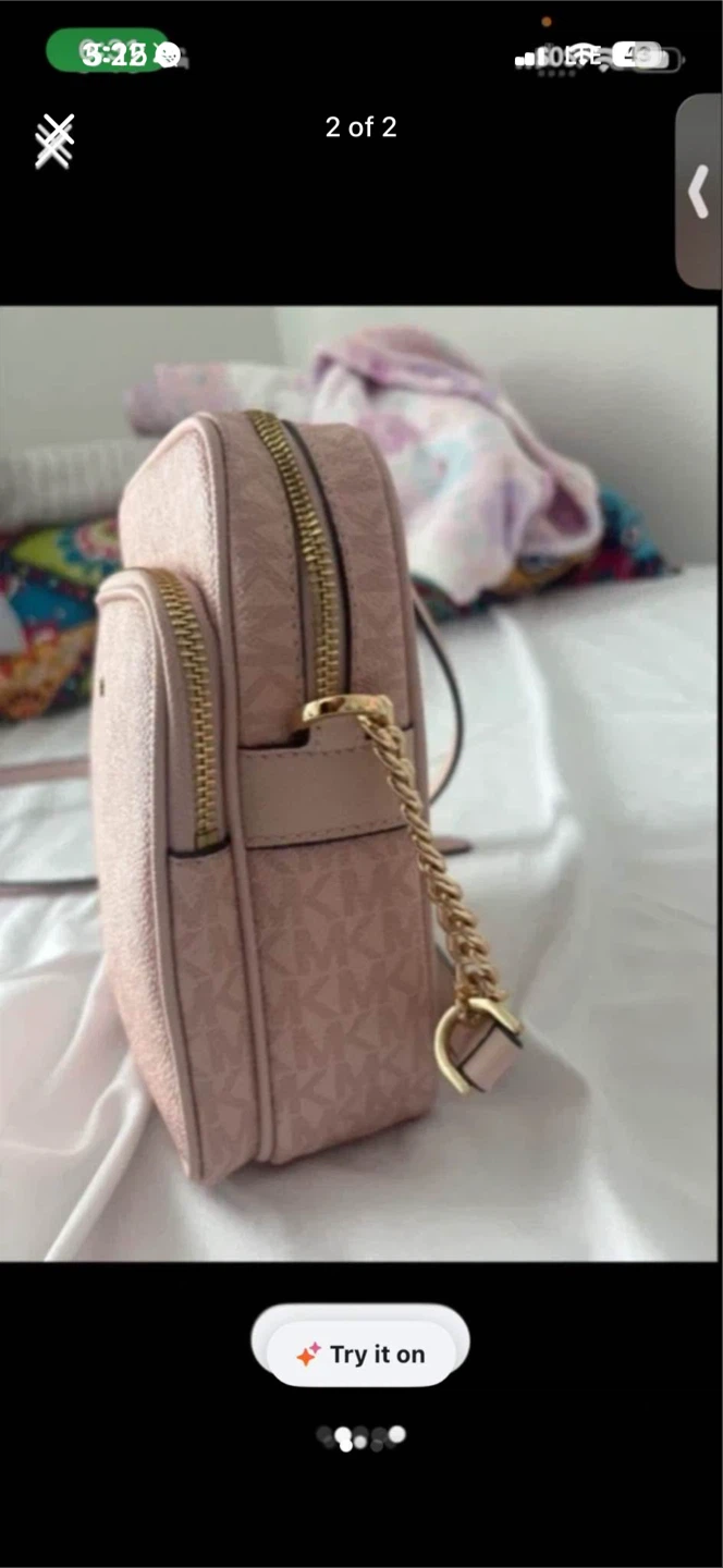 Michael Kors Pink Logo Crossbody Bag