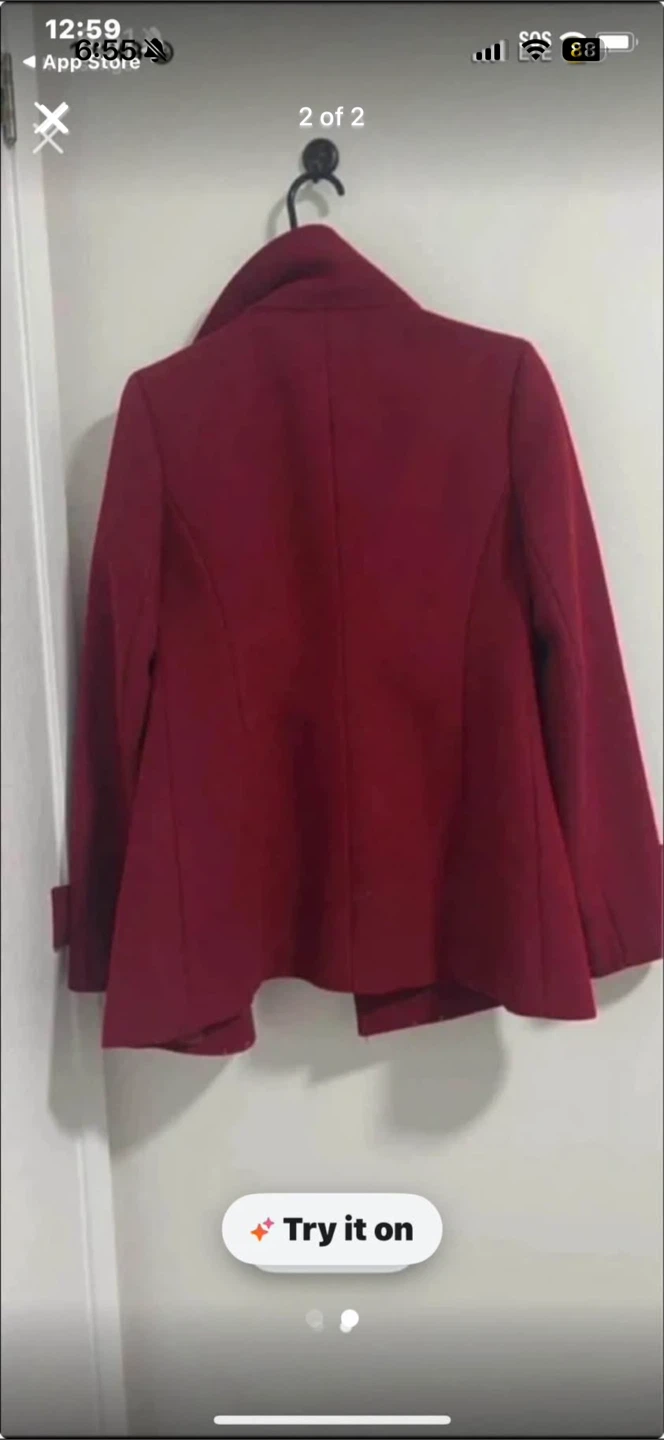 Red Babaton  Pea Coat - photo 2